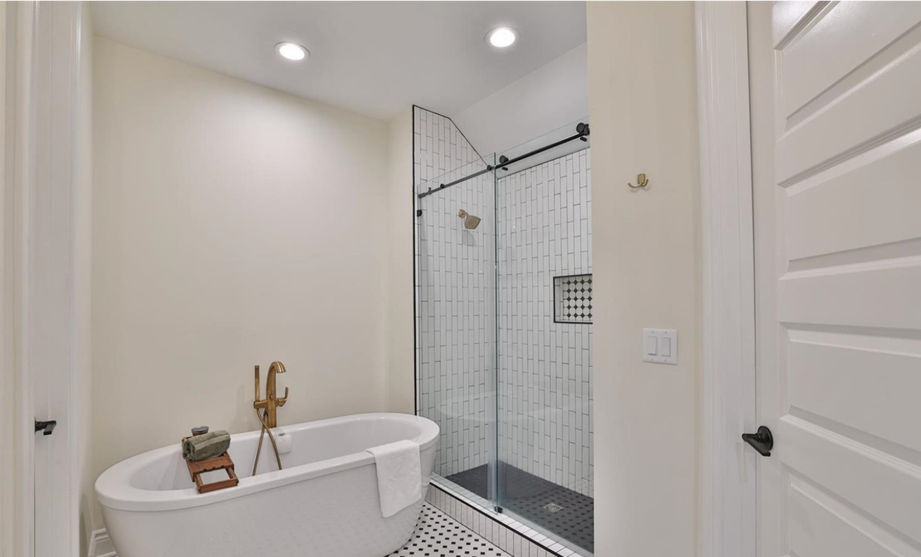 Finished bathroom vanity project by Soren Studio